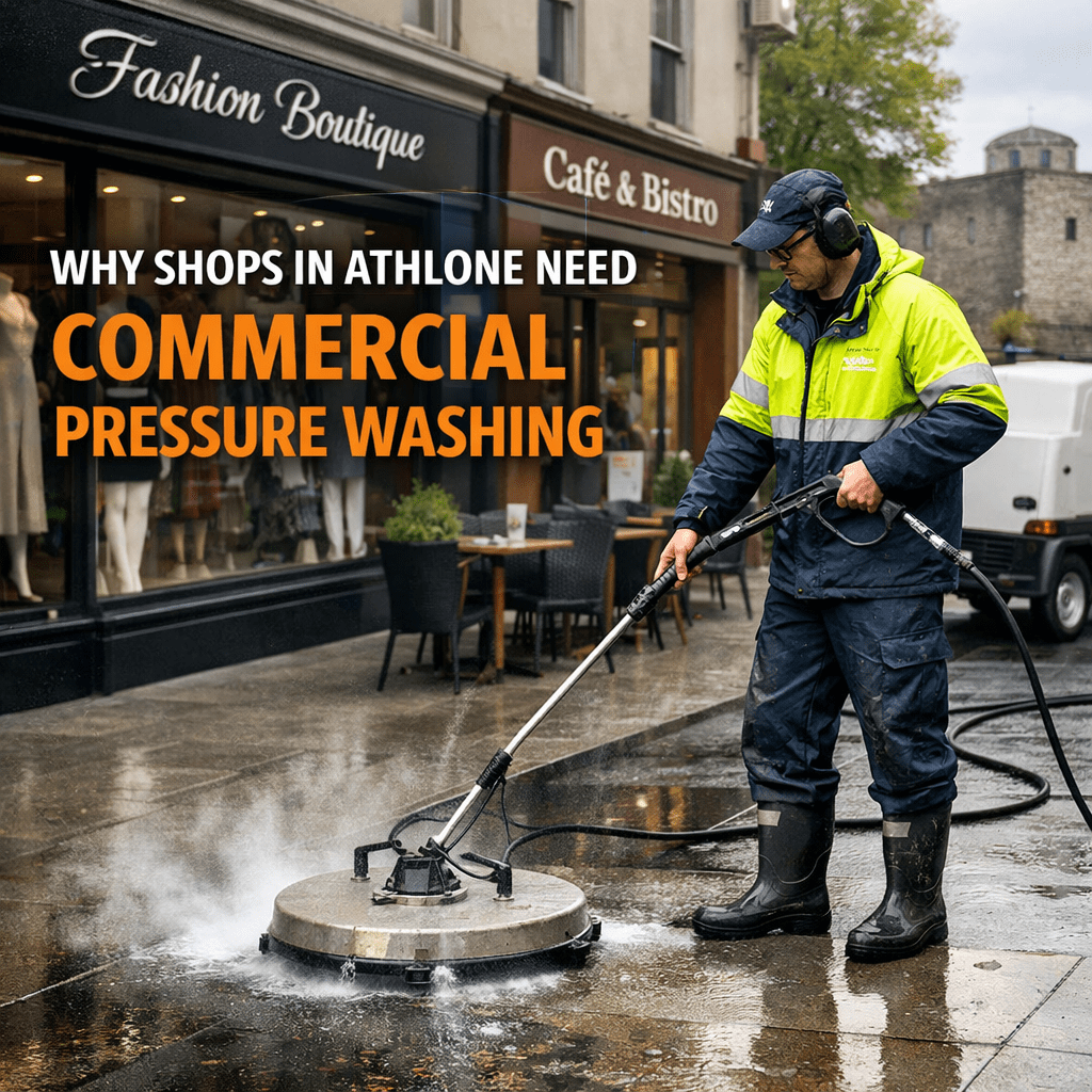 Why Shops in Athlone Need Commercial Pressure Washing - commercial pressure washing Athlone